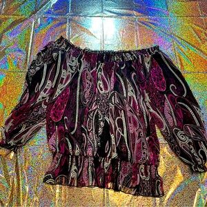 Women sheer blouse